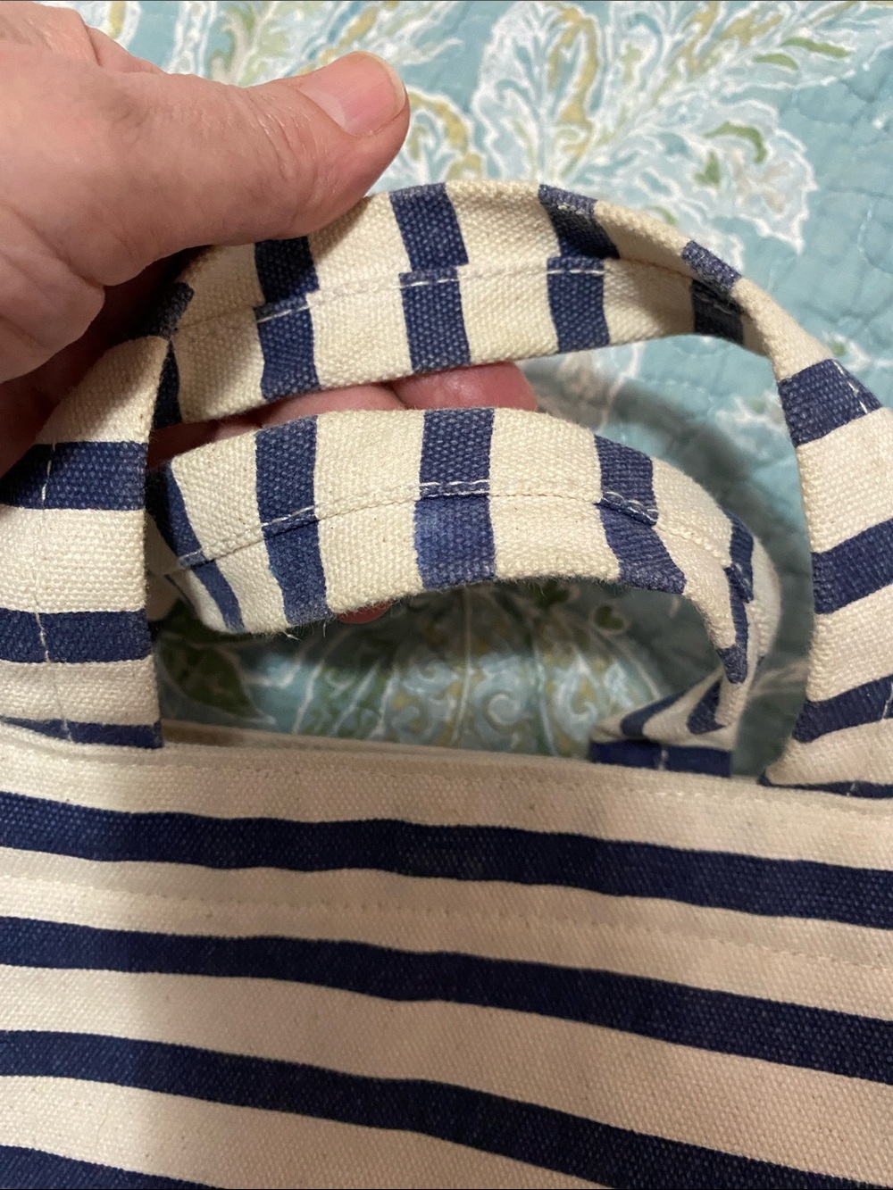 Baggu stripped Duck canvas tote/crossbody bag - Picture 14 of 14